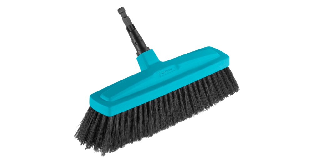 Gardena Combi System House Broom 34cm with High-Quality Bristles for Home Use