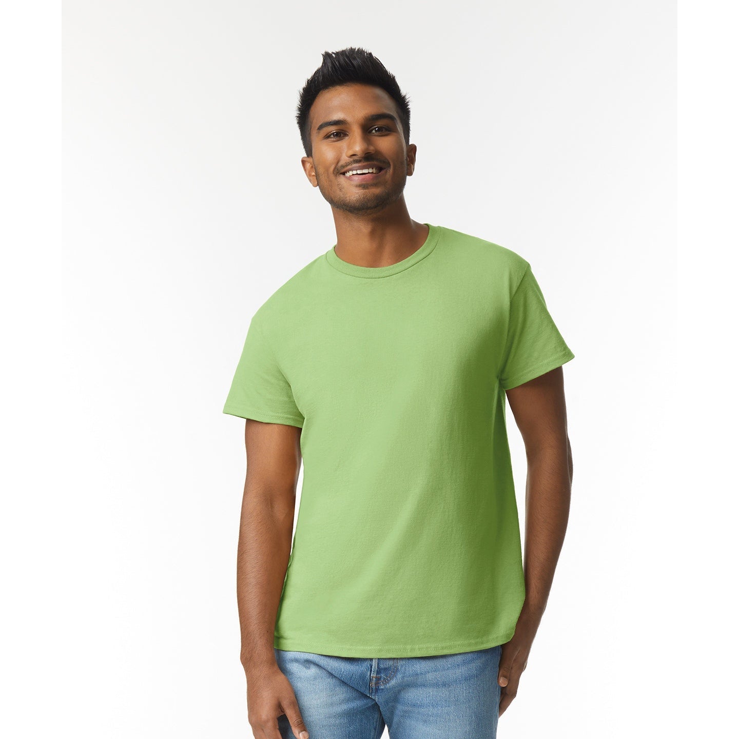 Gildan Ultra Cotton Adult T-Shirt Lime 100% Cotton Classic Fit Durable Tee