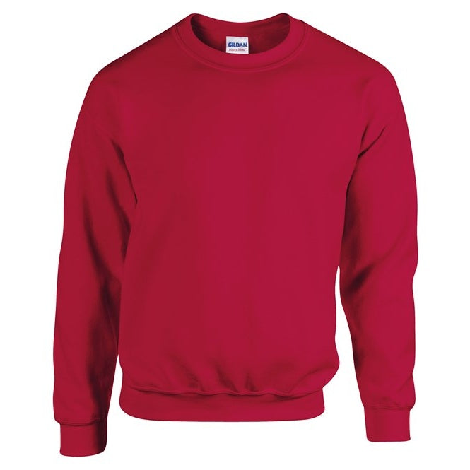 Gildan Heavy Blend Adult Crew Neck Sweatshirt Garnet Soft Comfortable Fit