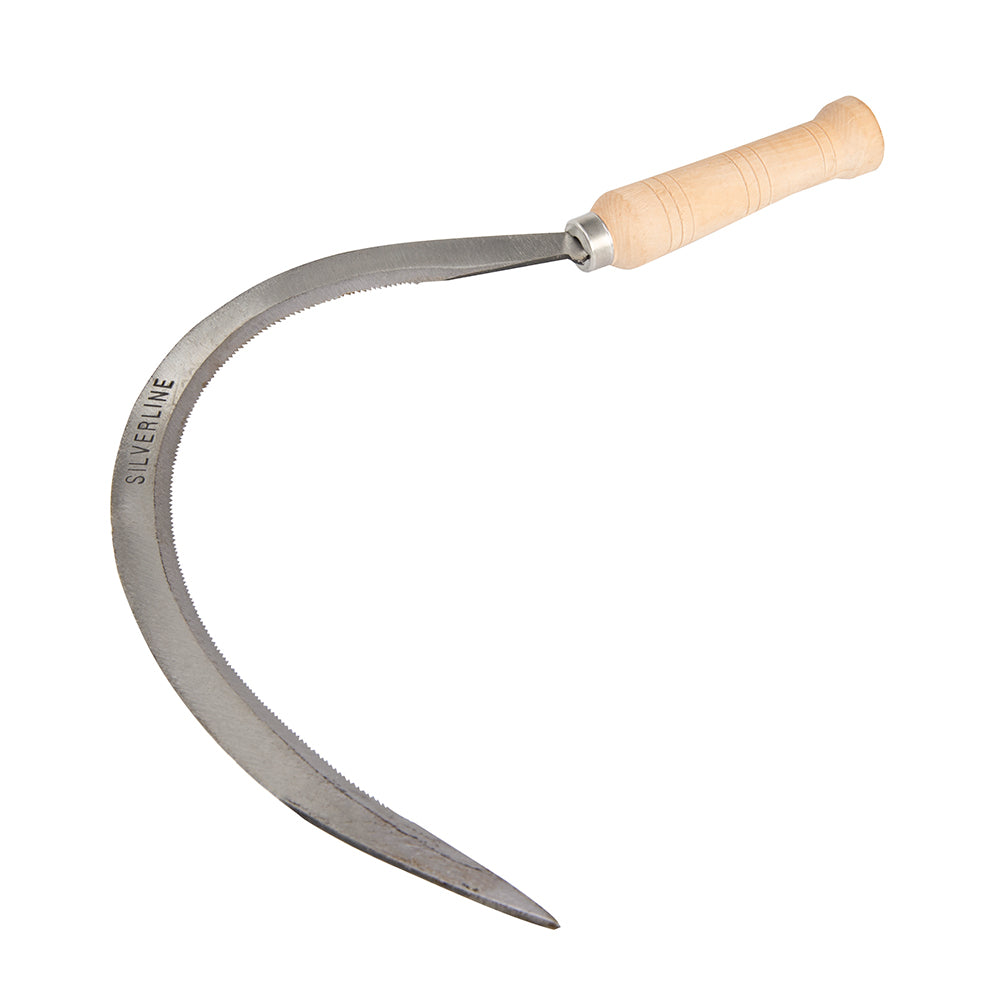 Silverline Weed Hook with Serrated Steel Blade and Hardwood Handle