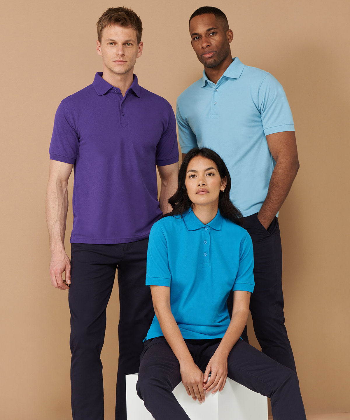 Henbury Classic Piqué Polo Shirt 65/35 Bottle Green Workwear Comfortable Fit