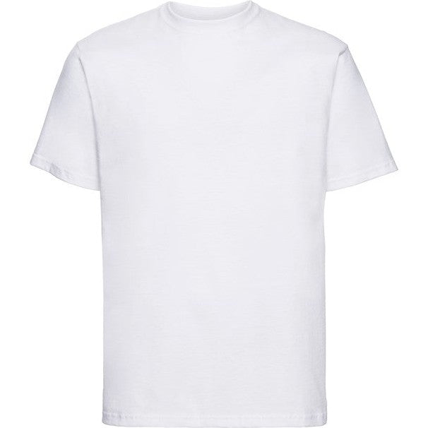 Russell Europe Super Ringspun Classic T-Shirt White 100% Cotton Comfortable Fit