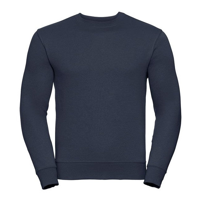 Russell Europe Set-In Sleeve Sweatshirt French Navy 80% Cotton Comfortable Fit