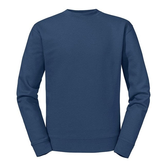 Russell Europe Set-In Sleeve Sweatshirt Indigo 80% Cotton Contemporary Fit