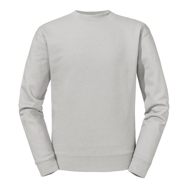 Russell Europe Set-In Sleeve Sweatshirt Urban Grey 80% Cotton Comfortable Fit