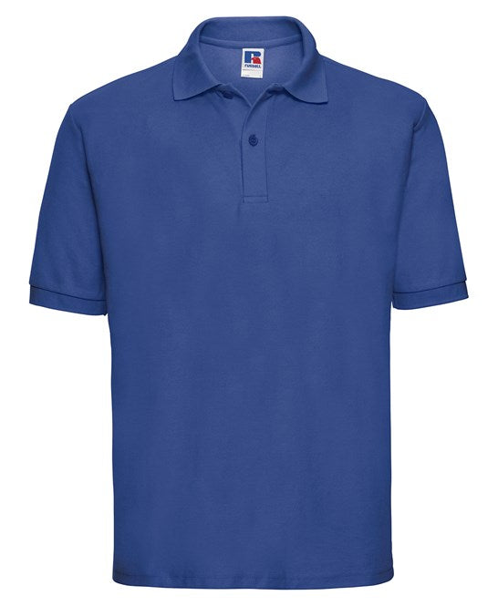 Russell Europe Classic Polycotton Polo Shirt Bright Royal Comfortable Fit