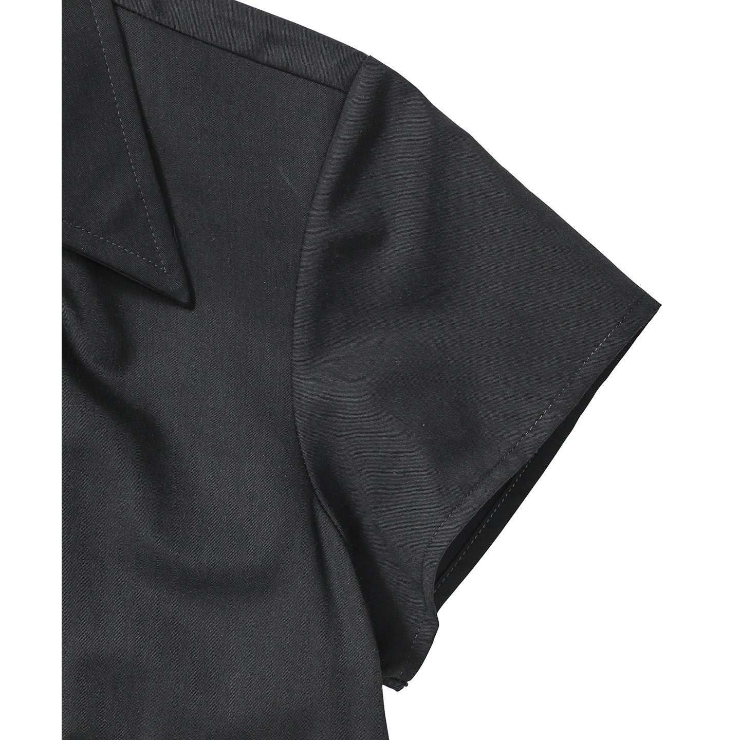 Russell Collection Women's Cap Sleeve Tencel Fitted Shirt with Satin Ribbon
