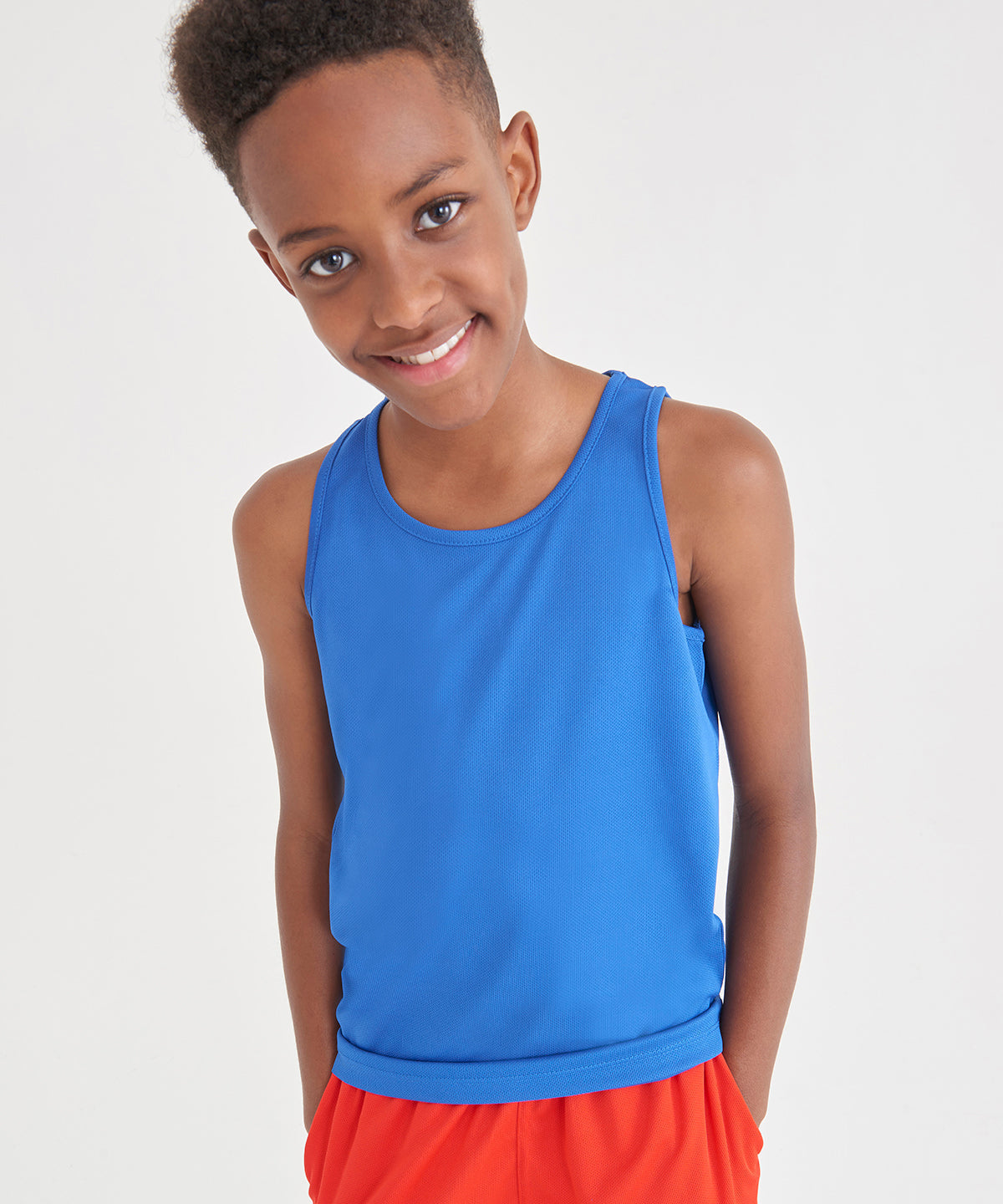 Awdis Just Cool Kids Vest Lightweight Moisture-Wicking Sporty Fit UPF 30+
