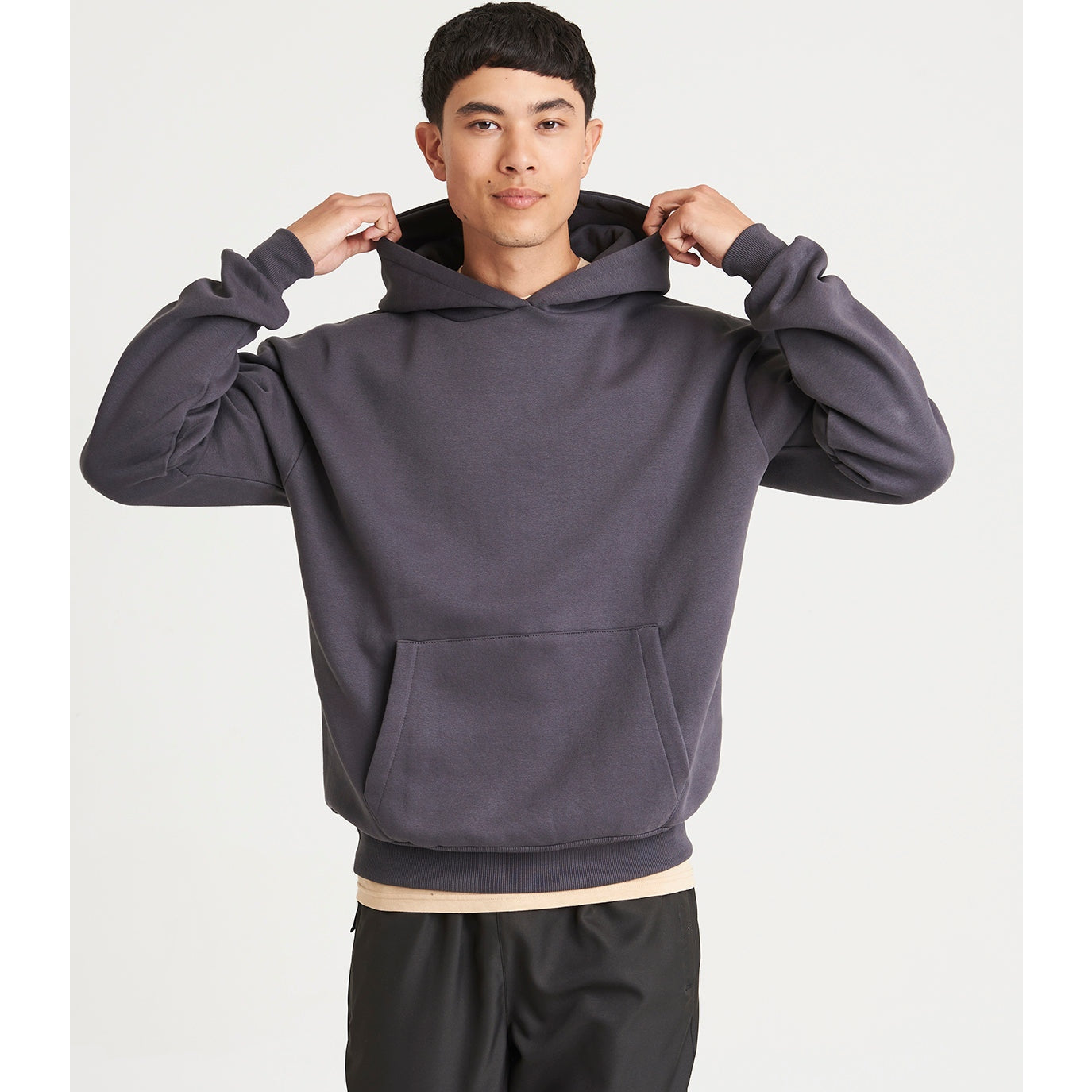 Awdis Just Hoods Heavyweight Unisex Hoodie Oversized Fit Pouch Pocket Warm
