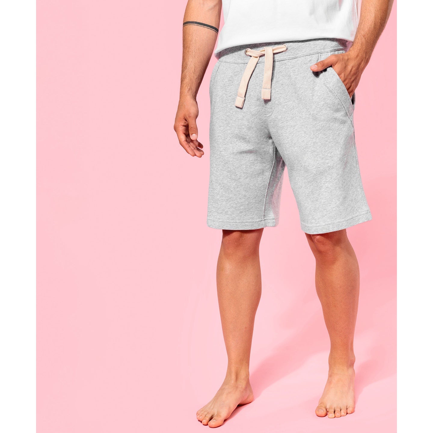 Kariban Unisex French Terry Bermuda Shorts with Drawcord and Pockets