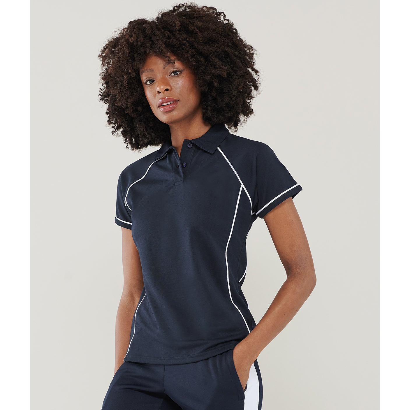 Finden & Hales Women's Performance Polo CoolPlus Fabric Raglan Sleeve