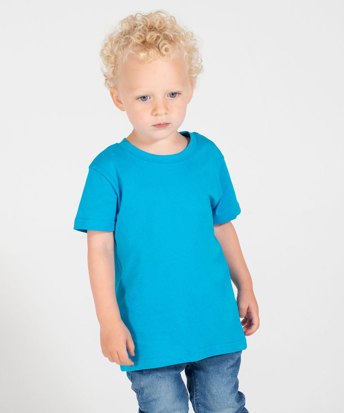 Larkwood Turquoise Baby Toddler T-Shirt Crew Neck 100% Cotton Sizes 0-4Y