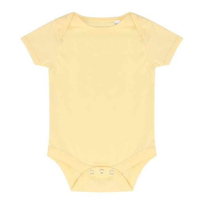 Larkwood Short-Sleeved Baby Bodysuit 100% Cotton Envelope Neck YKK Popper