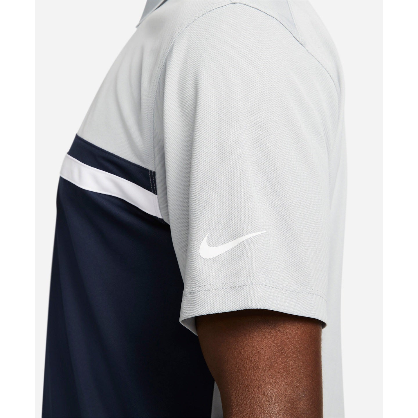 Nike Dri-FIT Victory Colour Block Polo Shirt 100% Recycled Polyester Golf Wear