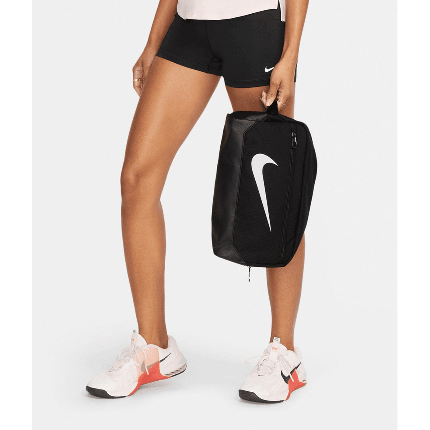 Nike Brasilia Shoe Bag 9.5L with Zipped Pocket and Handle for Easy Transport