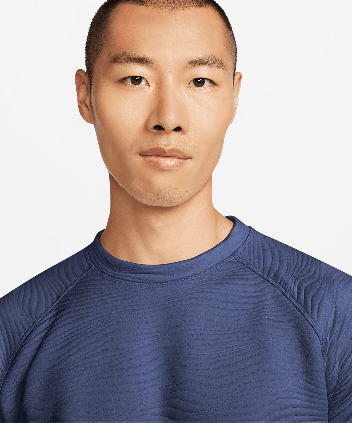 Nike Dri-FIT Tour Crew Quilted Top Men's Long Sleeve Sweat-Wicking Shirt