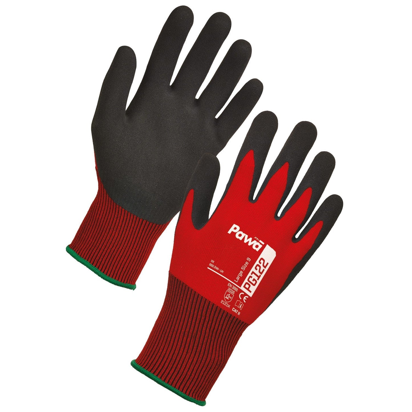 Pawa PG122 Dexterous Gloves with Latex Coating, Breathable, Anti-Fatigue
