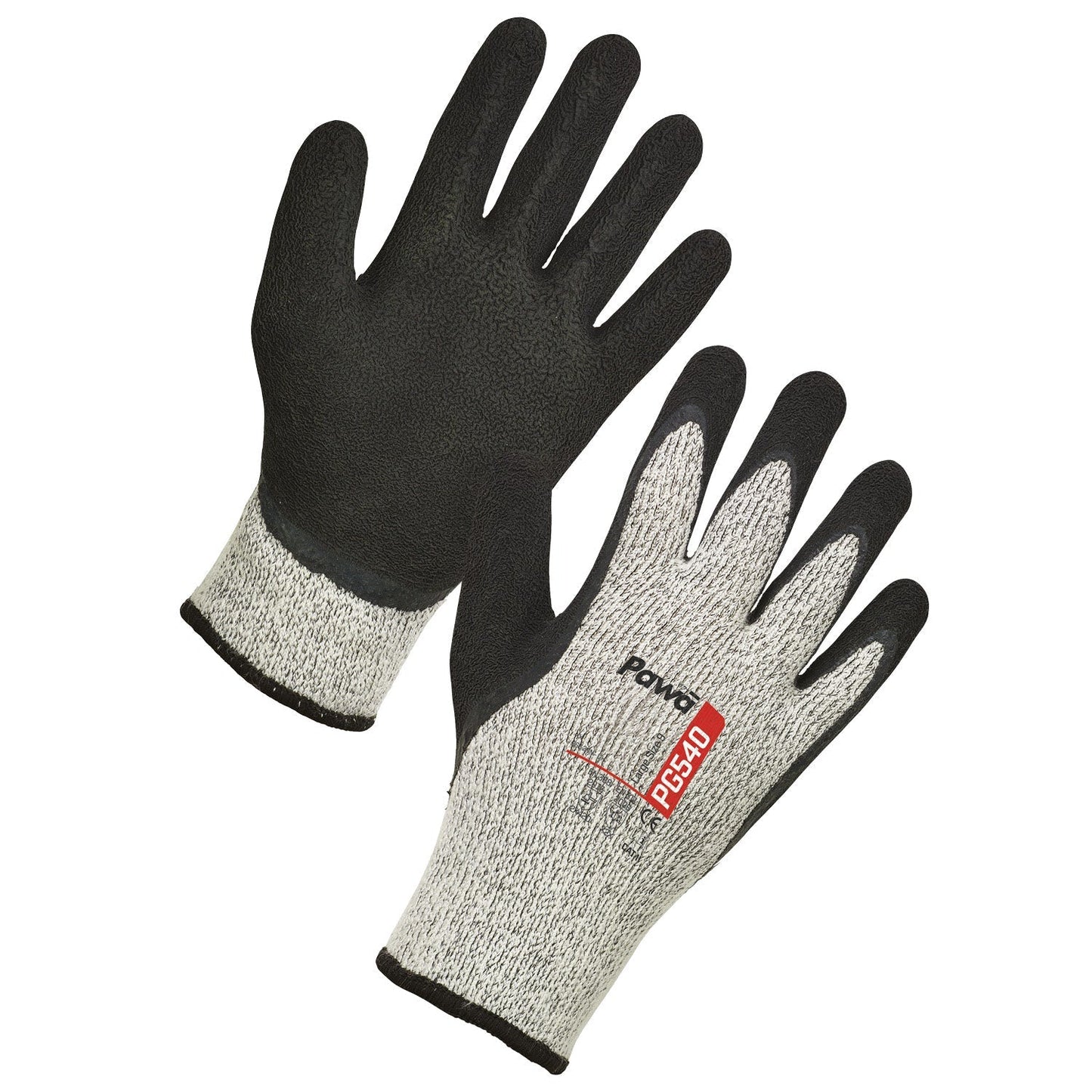 Pawa PG540 Cut-Resistant Thermal Gloves with Latex Grip - Size Options Available