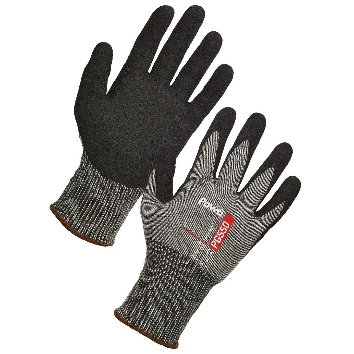 Pawa PG550 Cut-Resistant Gloves Blue Nitrile Palm Breathable Heavy Duty