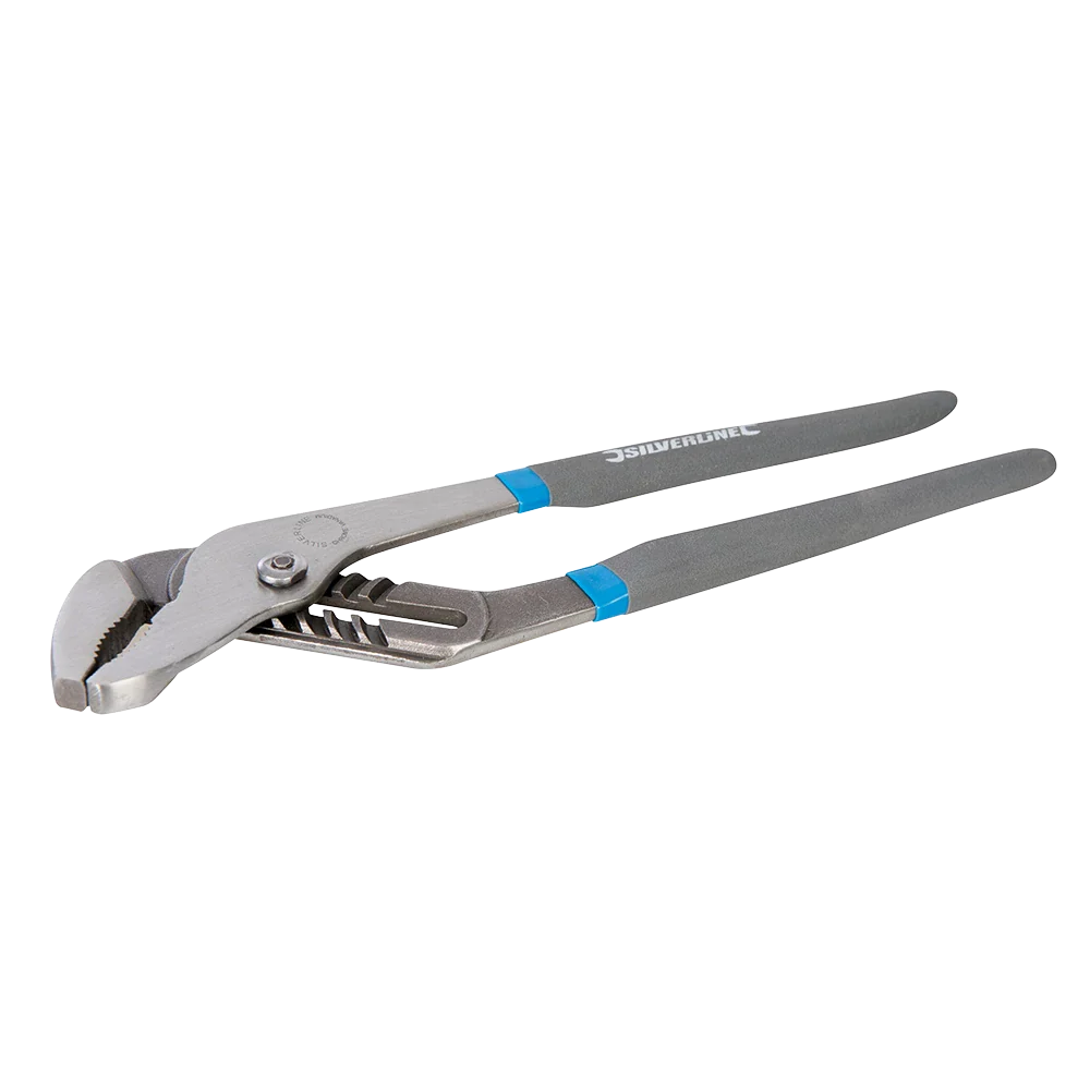 Silverline Waterpump Pliers 320mm Chrome Vanadium Soft-Grip Handles 65mm Jaw