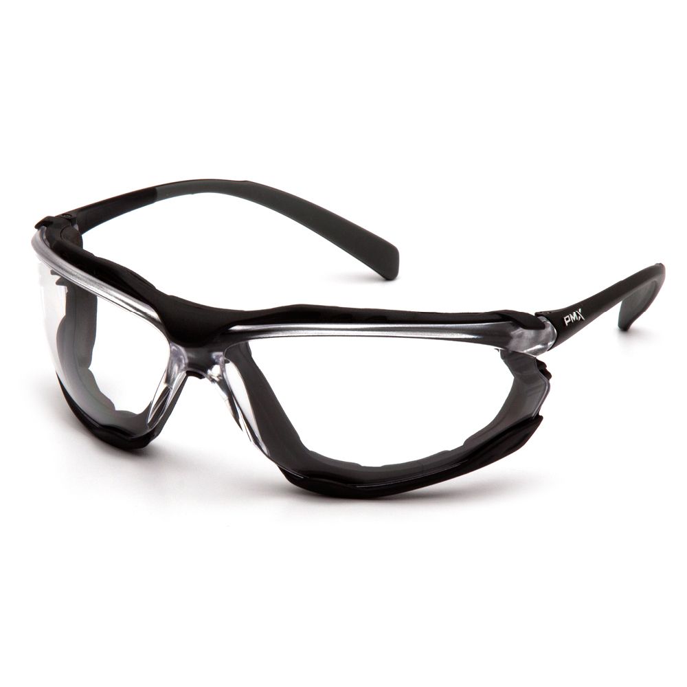 Pyramex Proximity Foam Safety Glasses Anti-Fog Clear Lens Impact Protection