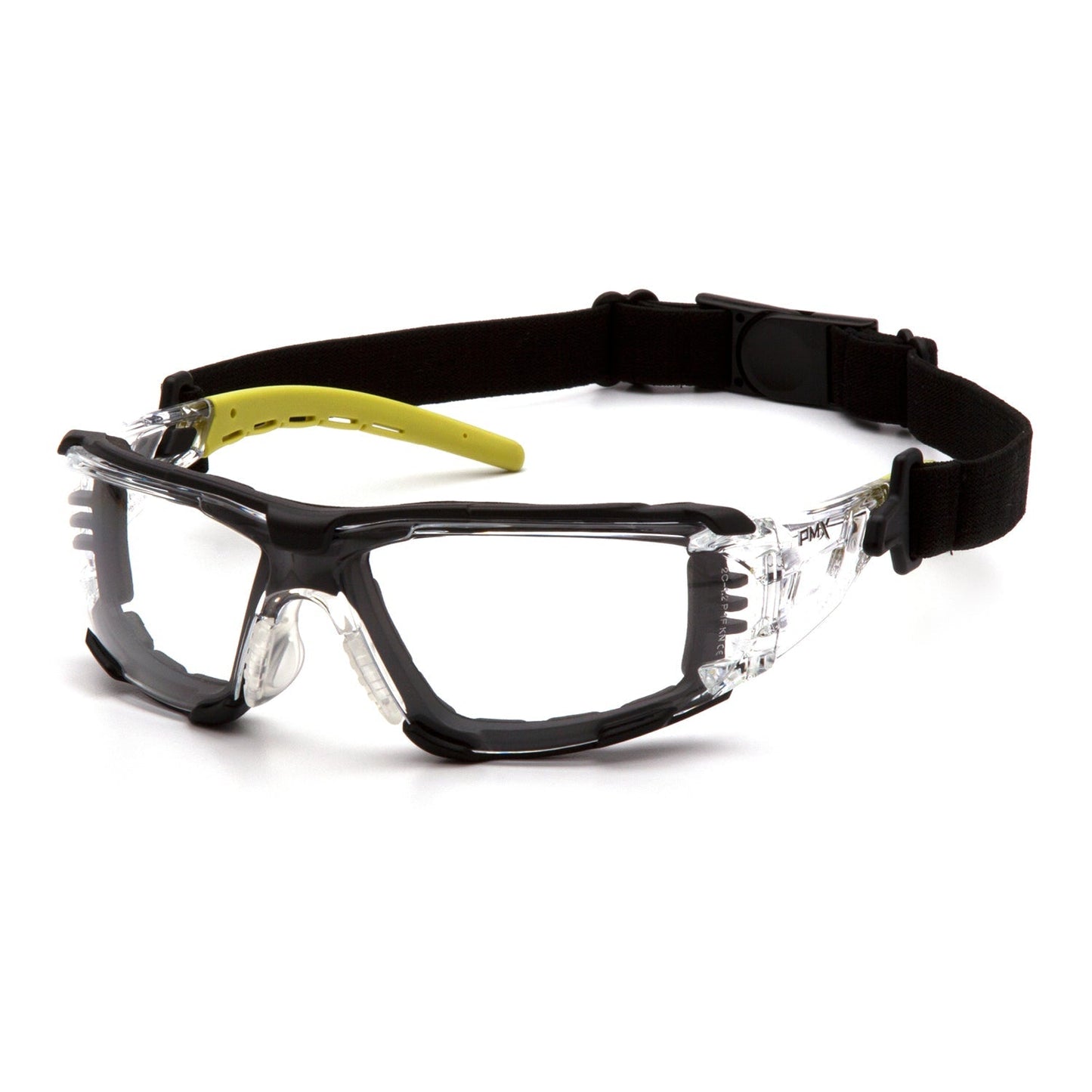 Pyramex Fyxate Anti-Fog Safety Glasses with Padded Foam and Quick Release Strap