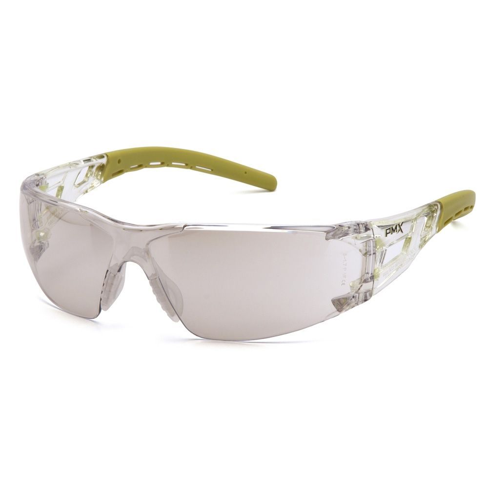 Pyramex Fyxate Safety Glasses Indoor Outdoor Mirror Wraparound Foam Padding