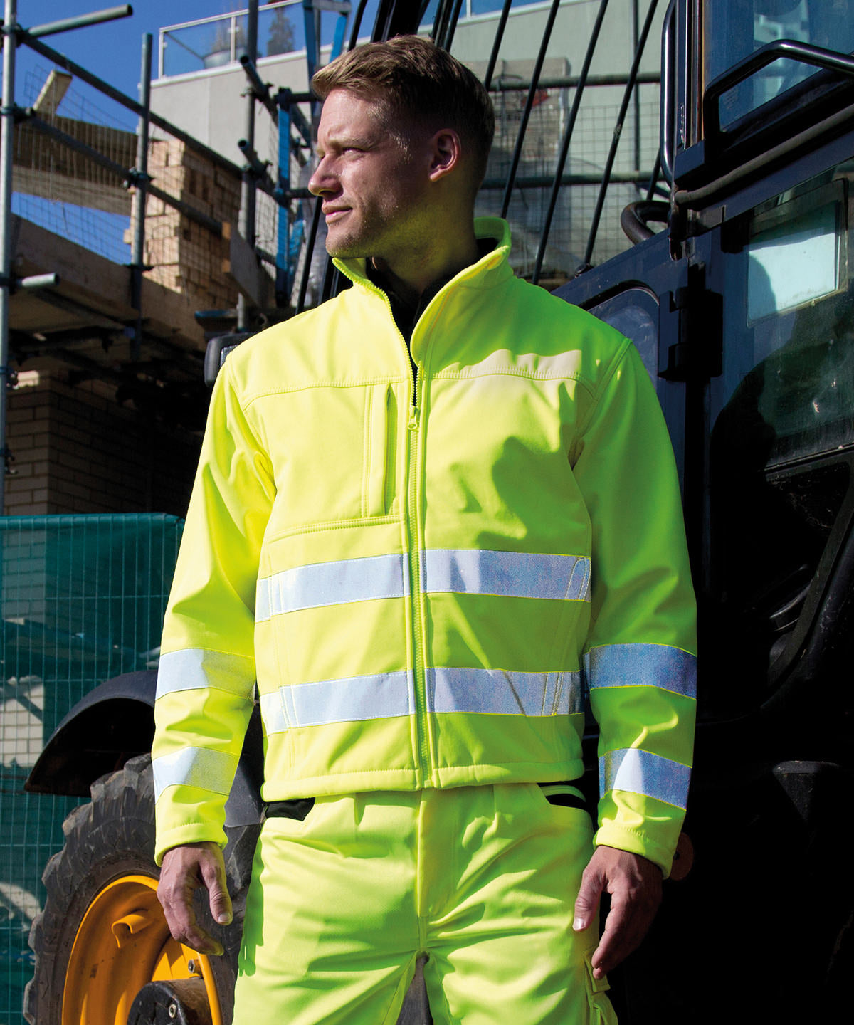 Result Safeguard High-Viz Softshell Jacket EN ISO 20471 Class 2 Waterproof