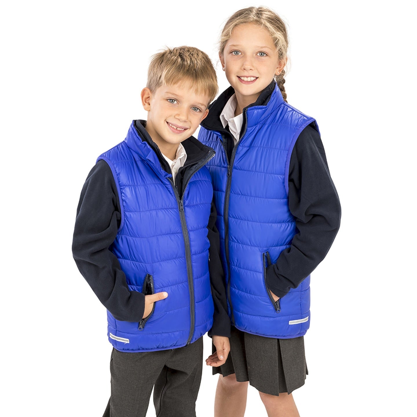 Result Core Junior Bodywarmer Gilet Padded Jacket Reflective Lightweight Warm