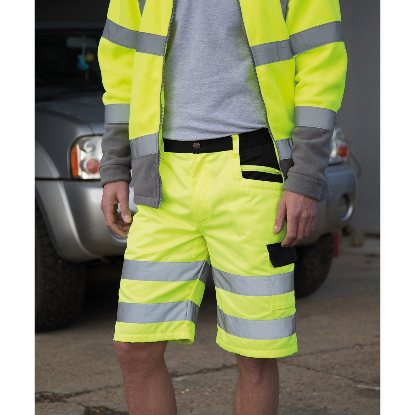 Result Safeguard Safety Cargo Shorts EN20471 Class 1 Reflective Pockets