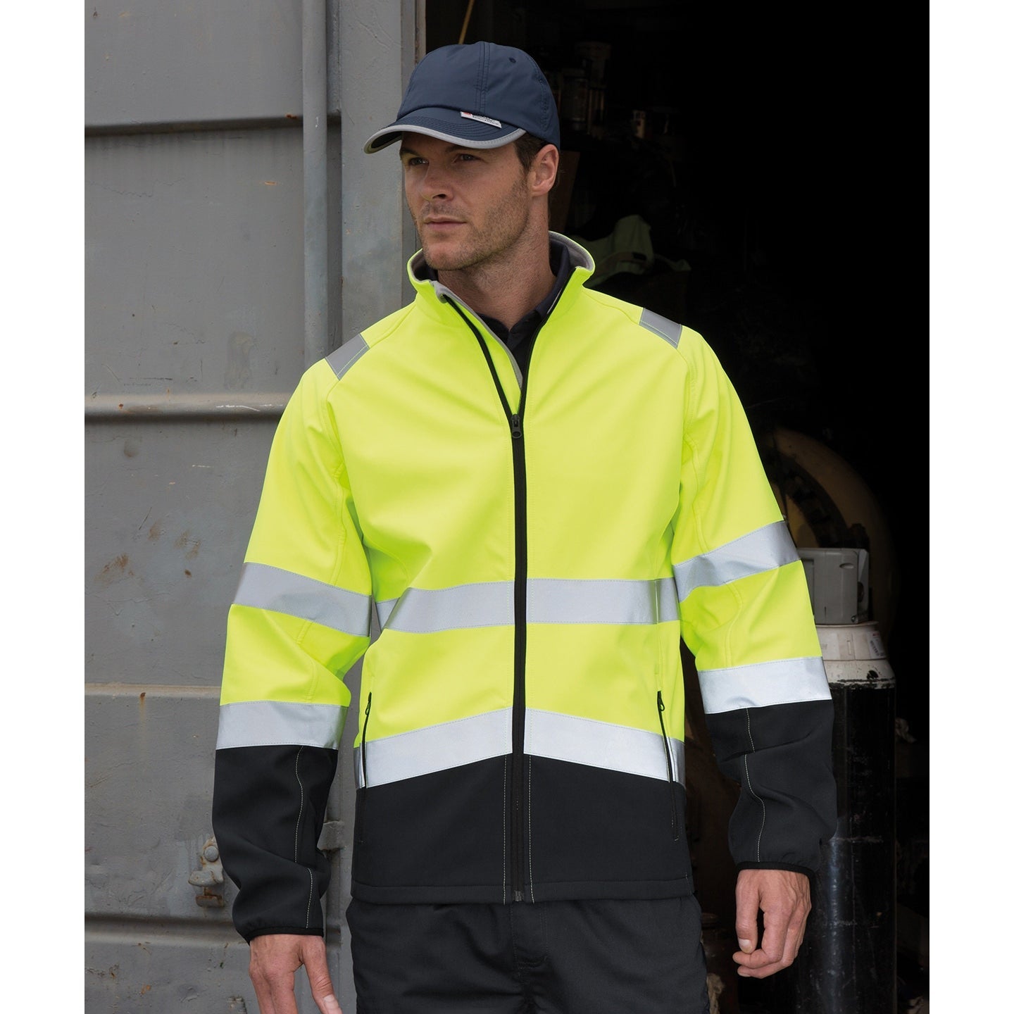 Result Safeguard High Visibility Softshell Jacket Water/Wind proof Lightweight