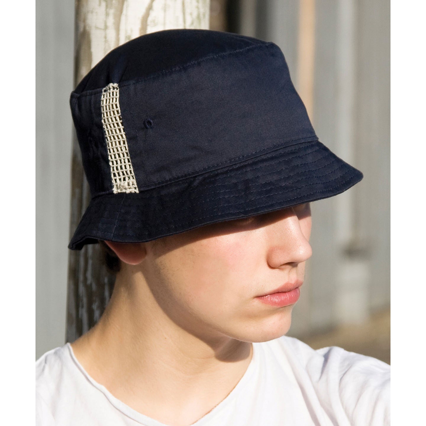 Result Headwear Deluxe Washed Cotton Bucket Hat with Mesh Panels - One Size