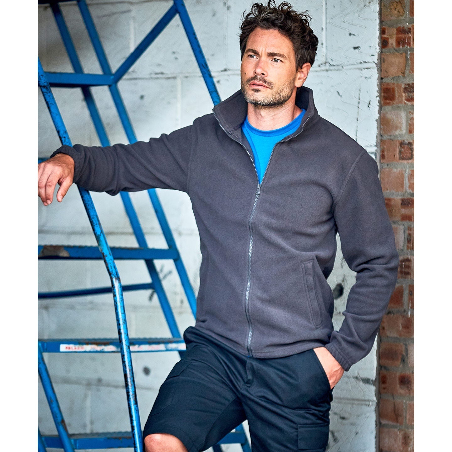 Prortx Pro Fleece Jacket with Full Zip, Adjustable Hem, Elastic Cuffs