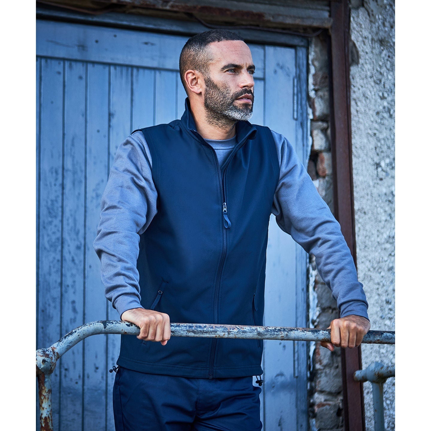 Prortx Pro Softshell Gilet Windproof Showerproof Full Zip Relaxed Fit S-5XL