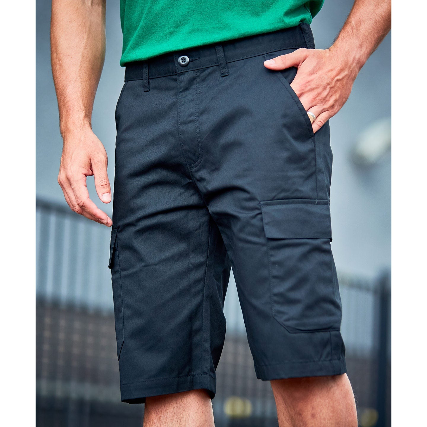 Prortx Pro Cargo Shorts Multi-Pocket Poly Cotton Workwear Ideal for Summer