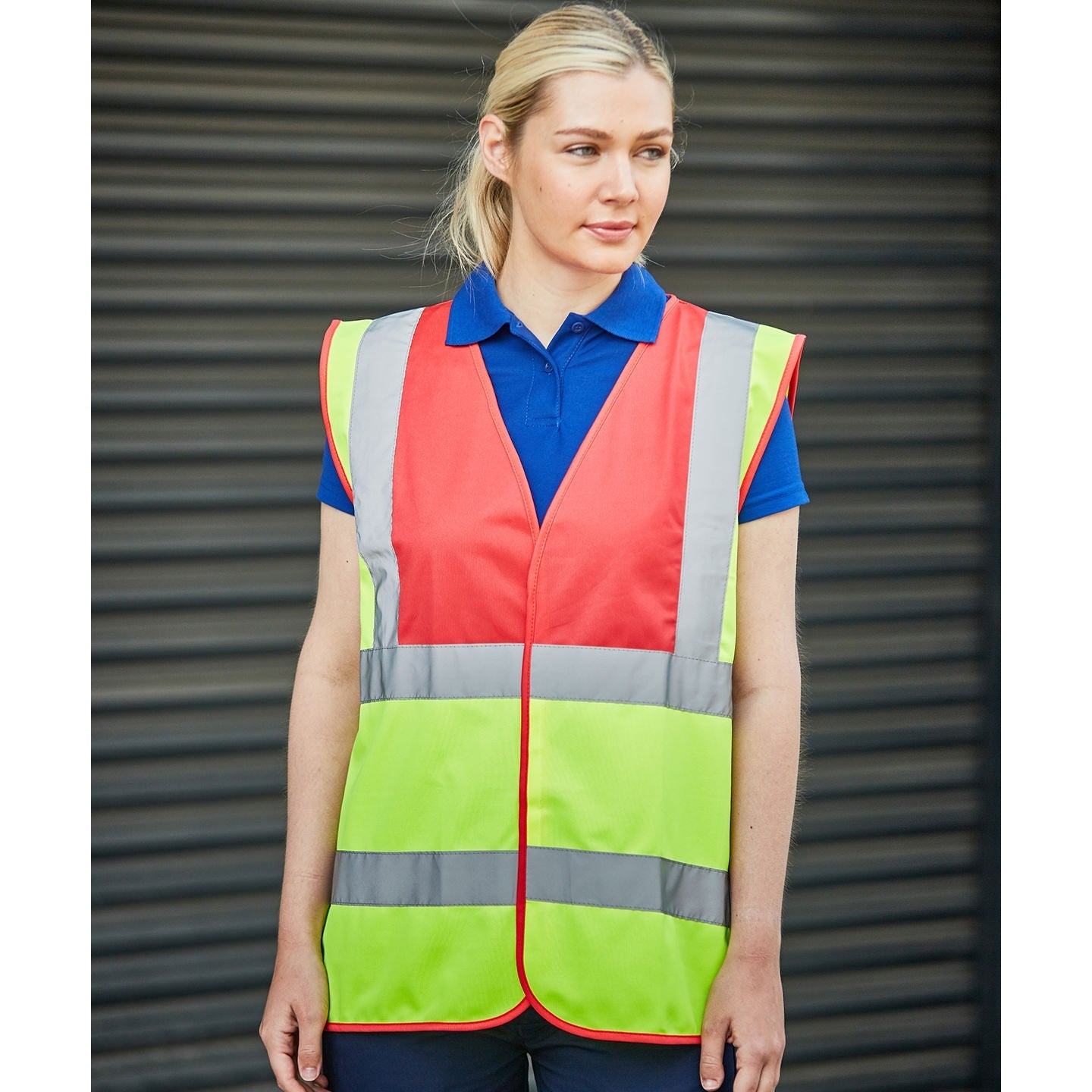 Prortx High Visibility Waistcoat Kelly Green EN ISO 20471 Reflective Safety Gear