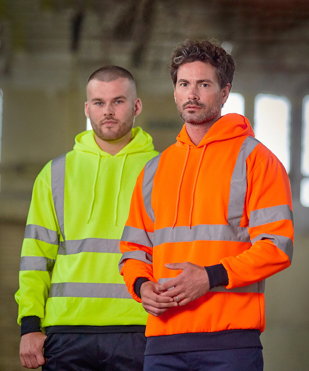 Prortx High Visibility Hoodie EN ISO 20471 Class 3 Adjustable Drawcords