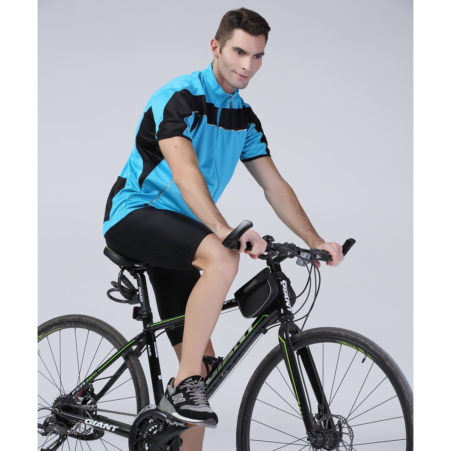 Spiro Full-Zip Cycling Top Lightweight Breathable UV Protection Reflective