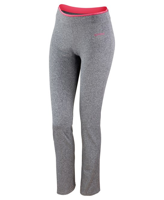 Spiro Women's Comfort Fit Fitness Trousers Soft Fabric Straight Leg XXS-2XL