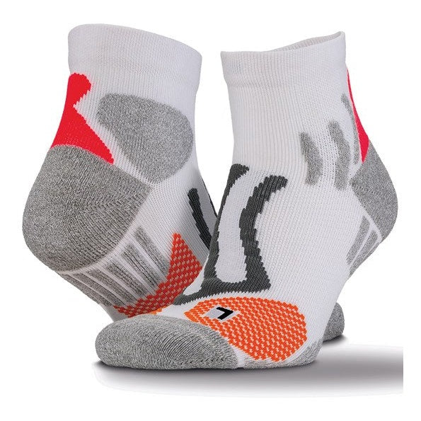 Spiro Compression Sports Socks Coolmax Antibacterial Fast-Dry Trainer Length