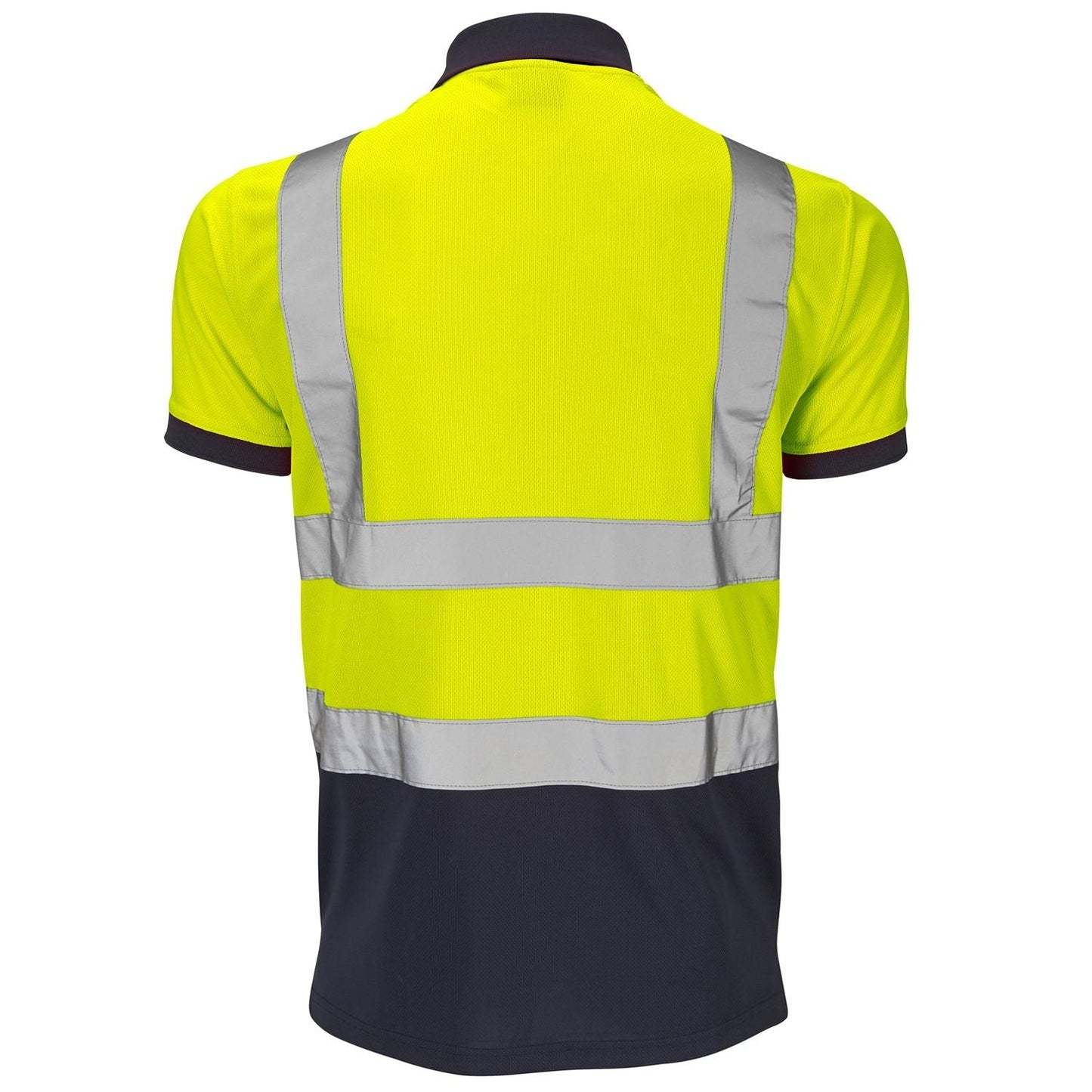 Supertouch Hi-Vis 2 Tone Yellow Polo Shirt UPF 40+ Breathable Fabric