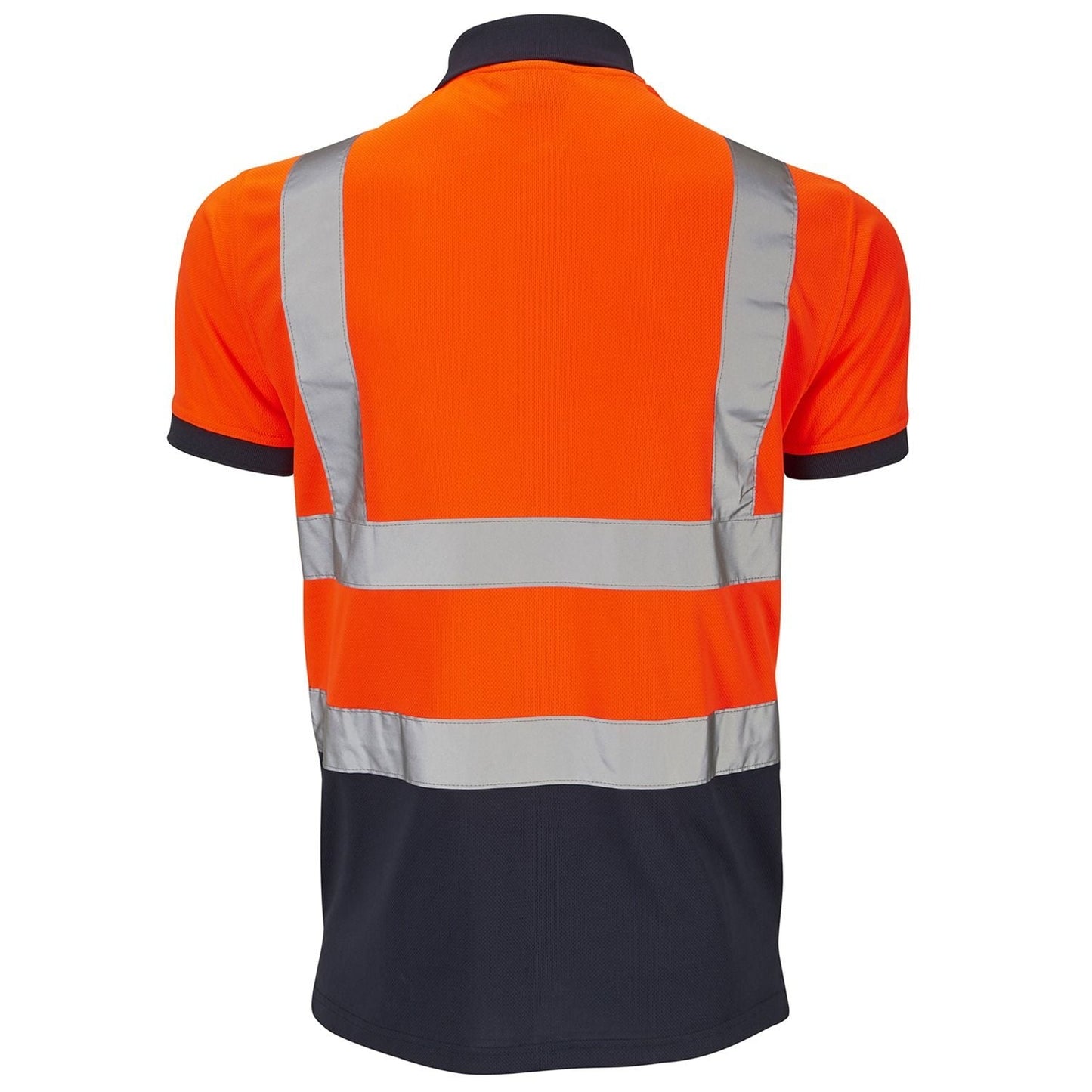 Supertouch Hi-Vis 2 Tone Orange Polo Shirt UPF 40+ Breathable Fabric