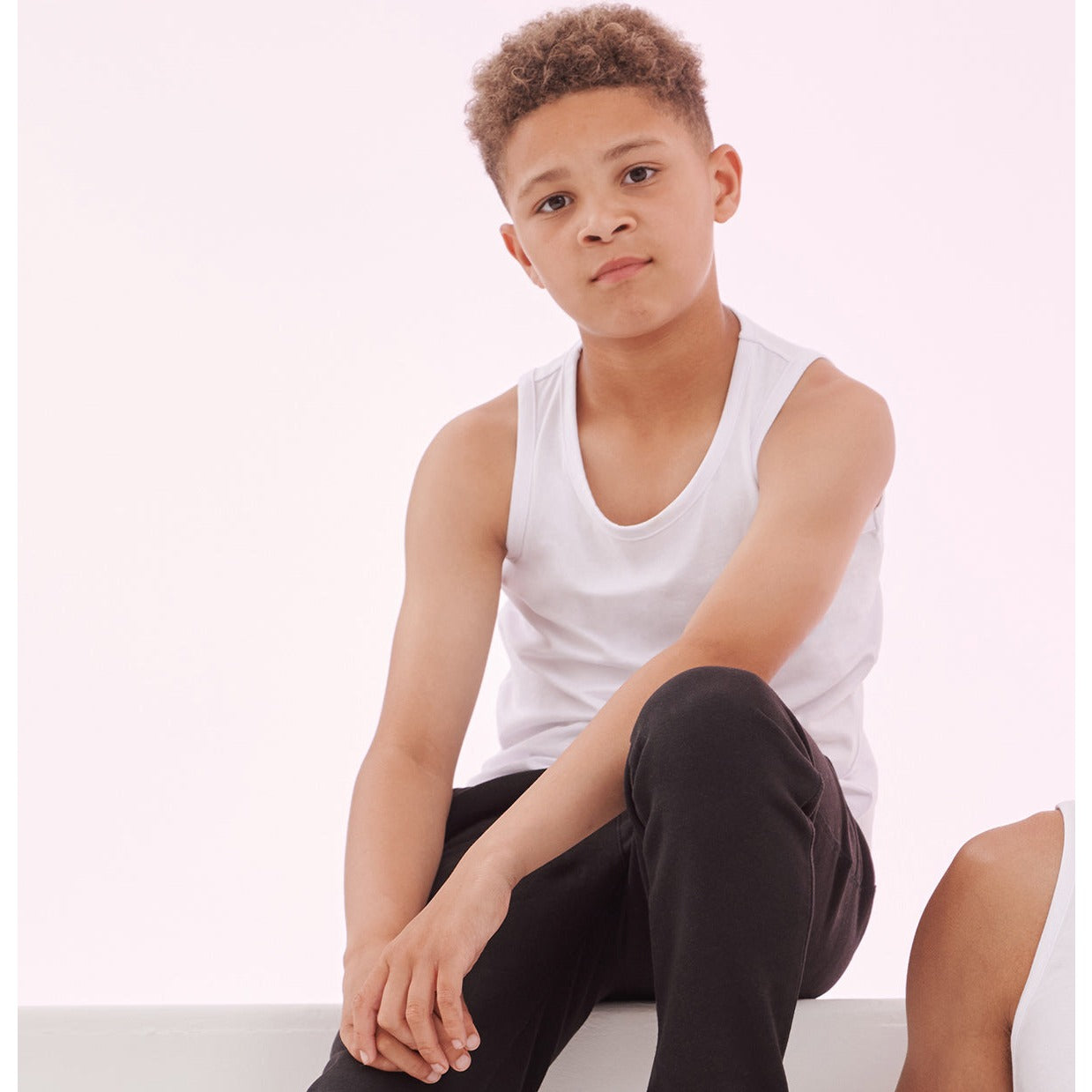 SF Minni Kids Stretch Vest Soft Feel Longline Slim Fit 96% Cotton 4% Elastane