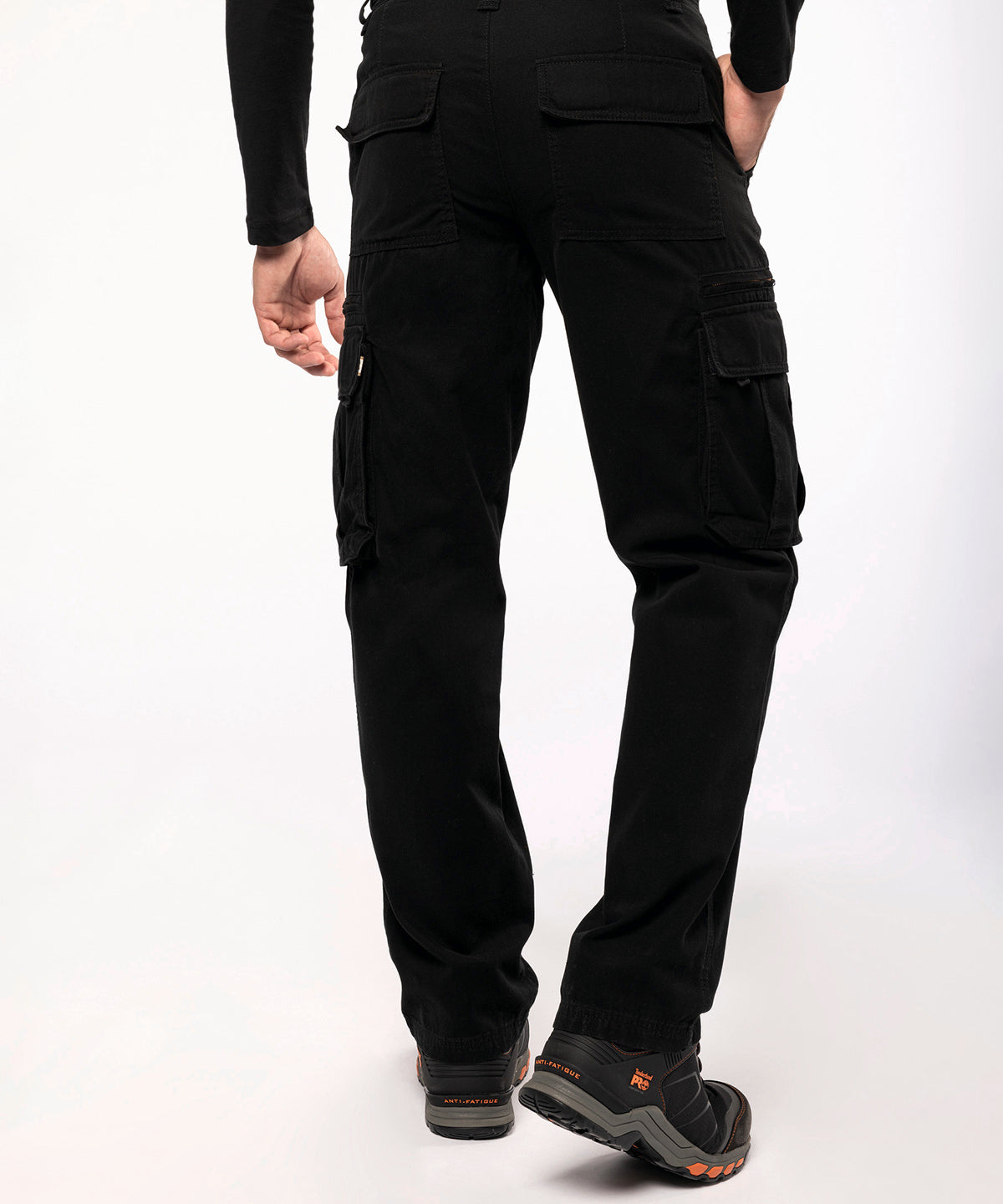 Kariban Multi Pocket Trousers 100% Cotton Heavy Canvas Zip Fly Unique Aged Look