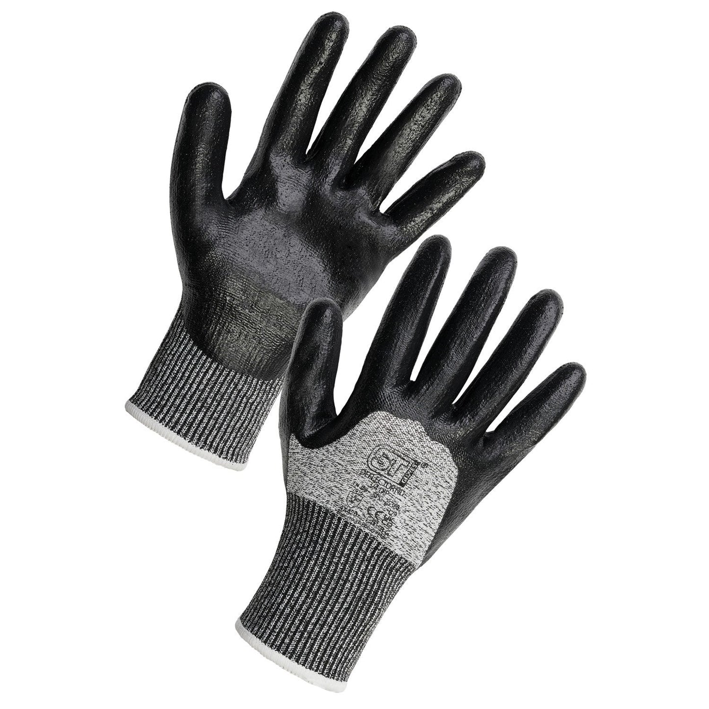 Supertouch Deflector ND Cut Resistant Gloves 3/4 Dip Nitrile HPPE Level D