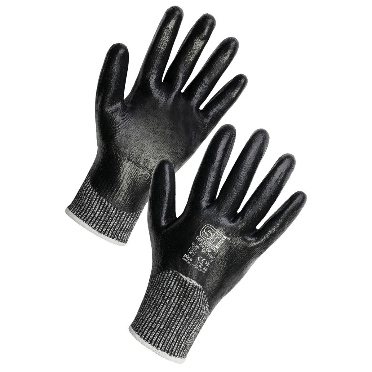 Supertouch Deflector ND Cut Resistant Gloves HPPE Nitrile Coated 12 Pairs