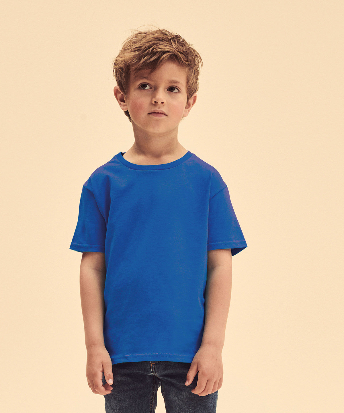 Fruit Of The Loom Kids Iconic 150 T-Shirt Red Soft Cotton Fashion Fit