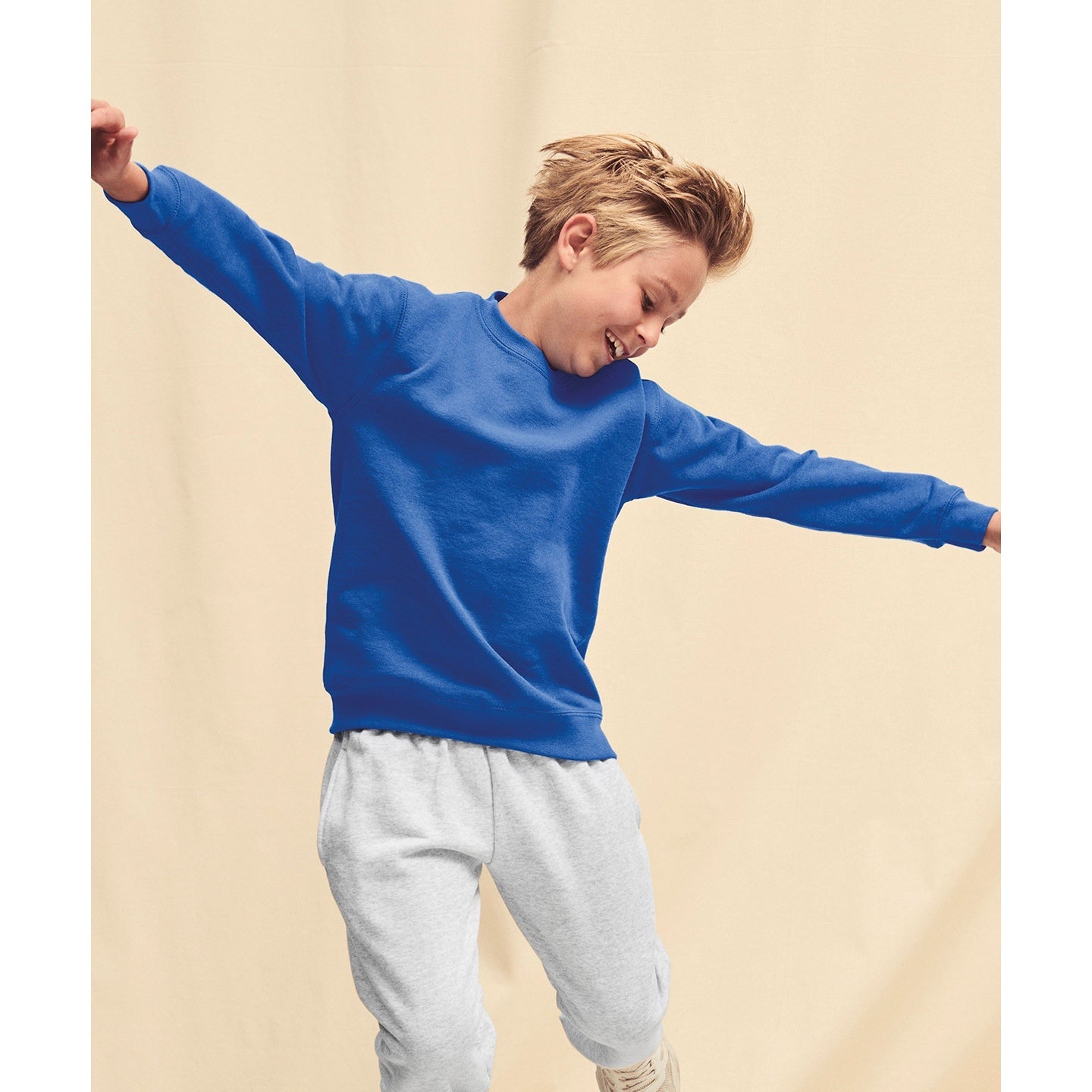 Fruit Of The Loom Kids Classic Sweatshirt 100% Cotton Comfortable Fit