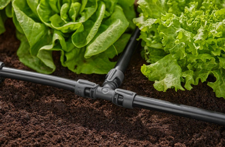 Gardena T-Joint 13mm 1/2" for Micro Drip Irrigation System - 2 Pack