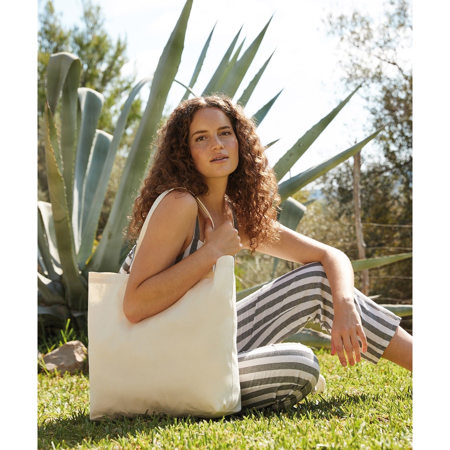 Westford Mill Premium Cotton Maxi Tote Bag Large Capacity Durable 100% Cotton